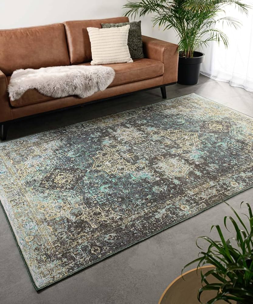 110×210 \"Green Emerald” ViNTAGE RUG 110×210 